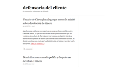 Desktop Screenshot of defensoriadelcliente.com