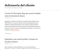 Tablet Screenshot of defensoriadelcliente.com